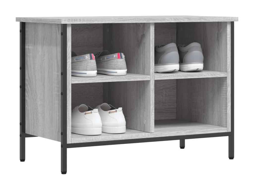 Doucezen grey shoe cabinet 69x35x50 engineered wood