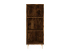 Tall sideboard in smoked oak, 34.5x34x180 cm, engineered wood