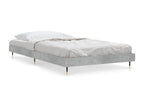 Bed frame without mattress, concrete grey, 90x200 cm