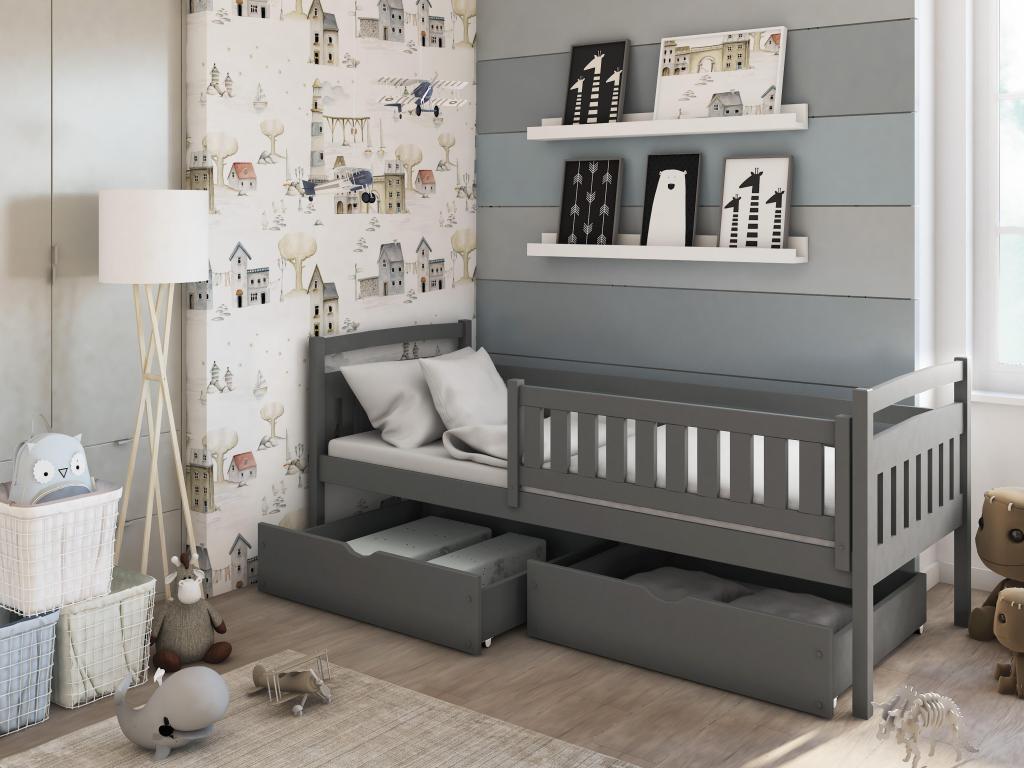 Homzora KSB005 children's bed 90x200 cm Graphite