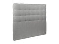 Homzora upholstered headboard in high-quality grey fabric - length 122 x width 160 cm