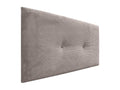 Homzora Plain Corduroy Headboard with Buttons 145x50 cm Fits 120/135/140 cm Beds - Brown
