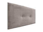 Homzora Plain Corduroy Headboard with Buttons 145x50 cm Fits 120/135/140 cm Beds - Brown