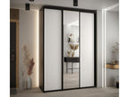 Homzora 3-Door Sliding Wardrobe 235.2/170/60 3 Doors Black/White/Black
