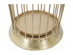 Linear umbrella stand in gold-tone metal, 26.5x23x68.5 cm