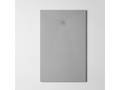 Homzora Extra-Flat Shower Tray - Homzora Texture in Grey Polyester - L100 x W130 x H2.6cm - Homzora