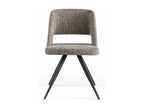 Homzora fabric chair with black steel legs - set of 2 - Homzora color 67