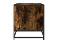 Smoked oak TV stand, 120.5x40x46 cm, engineered wood and metal