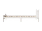 Bed frame without white mattress 90x190 cm solid pine wood