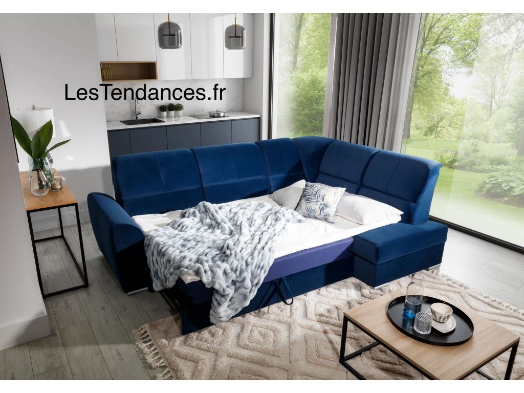 Homzora 270cm Right-Hand Corner Convertible Sofa in Dark Grey Fabric with Chrome Steel Legs