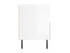 2-piece bedside tables, glossy white, 40x35x47.5 cm
