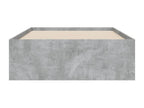 Bed frame and drawers, concrete grey, 90x190 cm, engineered wood