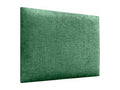 Homzora Upholstered Headboard in Eco-Friendly Wool, Composed of Interchangeable Self-Adhesive Panels, Luxury Upholstered Bedroom, Green, 150 cm