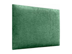 Homzora Upholstered Headboard in Eco-Friendly Wool, Composed of Interchangeable Self-Adhesive Panels, Luxury Upholstered Bedroom, Green, 150 cm