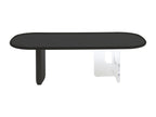 Coffee table in MDF and acrylic - Black and transparent - Doucezen
