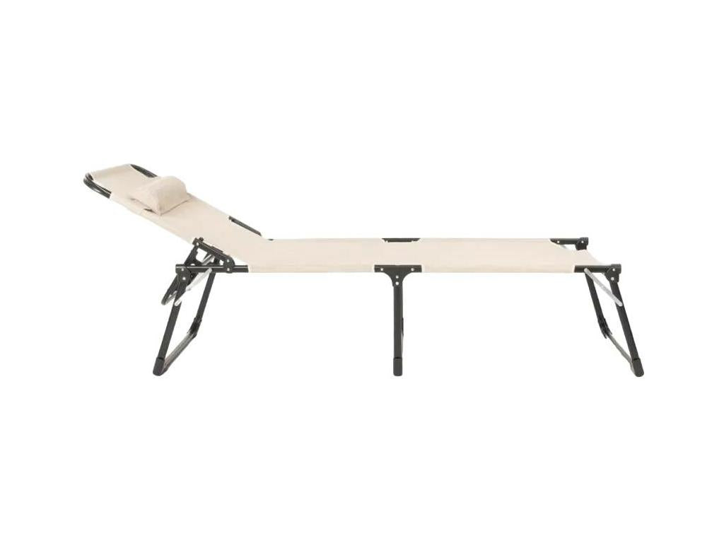 Homzora Folding Aluminium Sun Lounger Beach Chair