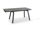 Homzora - Extendable Table 140/200x80 cm in Black Ceramic