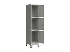 Grey office locker cabinet 180x38x45 cm 03 0006347