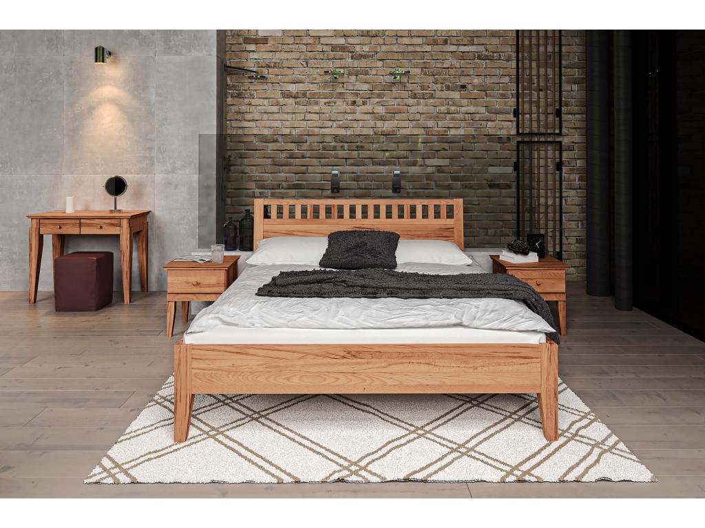 Doucezen 5 - 120x200 cm bed in natural oiled beech heartwood