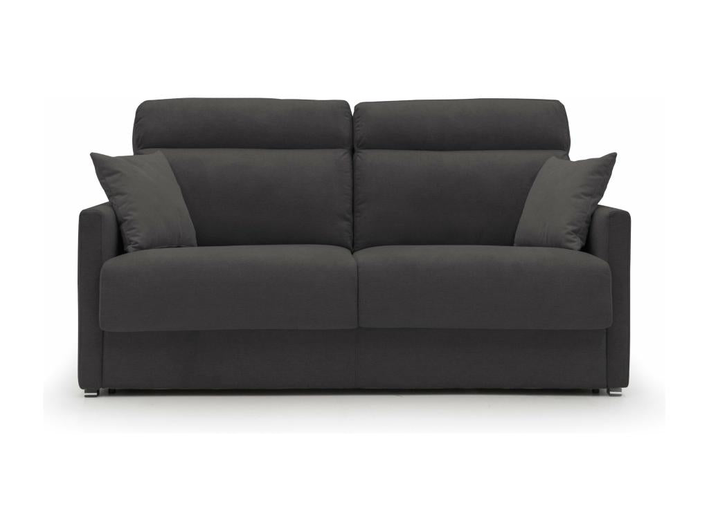 Homzora Convertible Sofa Bed in Soft Waterproof Fabric T02 156 cm mat.120x197 black