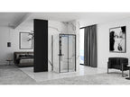 Homzora Rapid Shower Enclosure, 140x80cm, Black