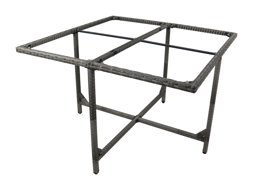 Doucezen Rattan Balcony Table Garden Camping Table 110x110 Raloso