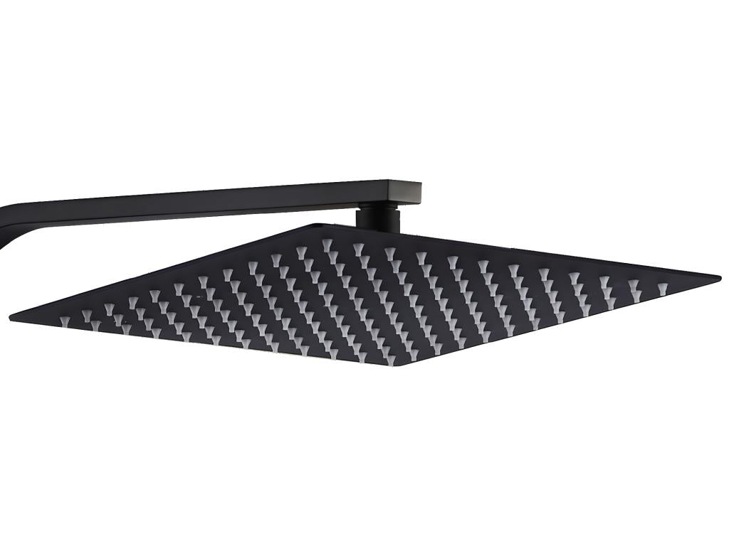 Homzora black shower column with mechanical mixer tap - Homzora