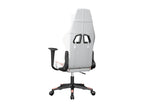 White and pink faux leather gaming chair