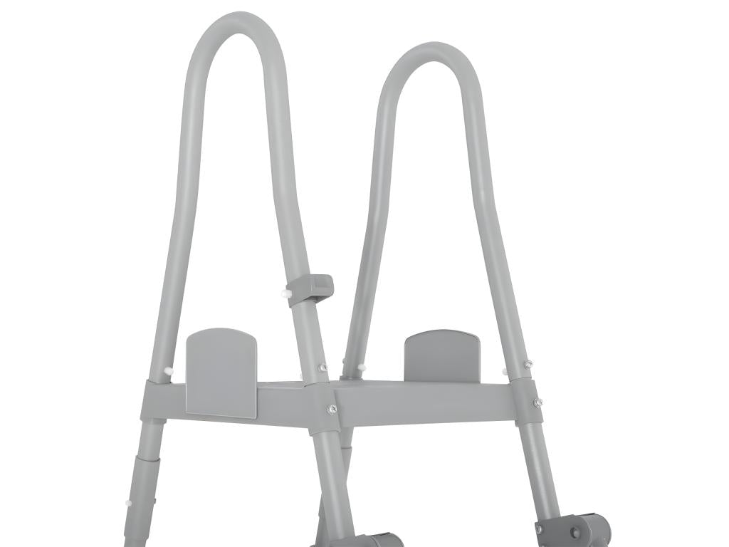 Safety ladder with 2x4 steps - with platform - for swimming pools up to 132 cm high