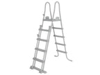 Safety ladder with 2x4 steps - with platform - for swimming pools up to 132 cm high