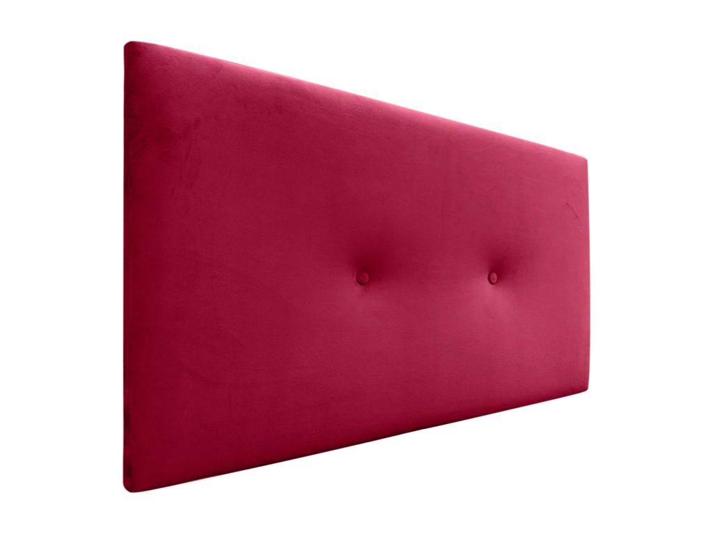 Homzora Smooth Velvet Headboard with Buttons 110x60 Beds 105 - Red