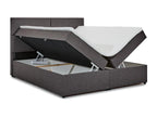 Homzora-140x200 Yellow Upholstered Continental Bed