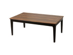 Homzora-M55 coffee table, side table, coffee table in solid HDF melamine laminate, 46x120x70cm, sheesh wood look