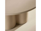 Homzora Round beige coffee table?80x45 cm