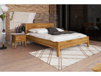 Homzora 7 - 90x200 cm bed in natural oiled wild oak