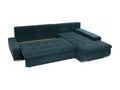 Homzora 112 Corner Sofa, Pink, Sleeping Function, Bedding Box, 265x185x85cm