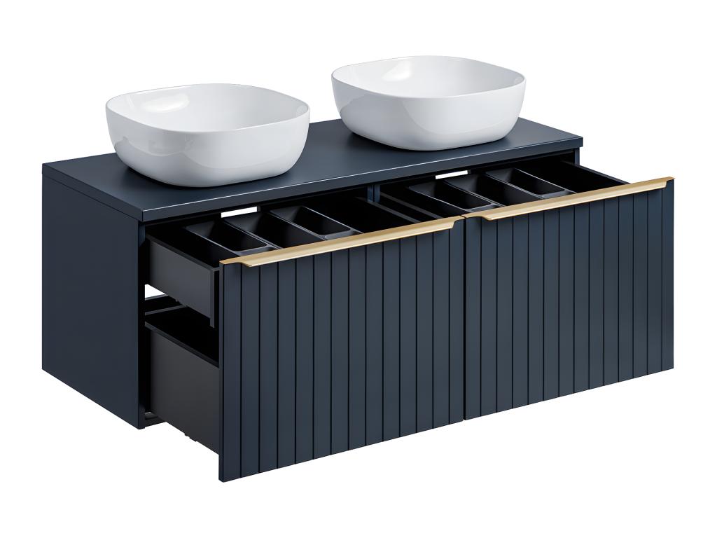 Eros Blue 120cm Double Vanity Unit
