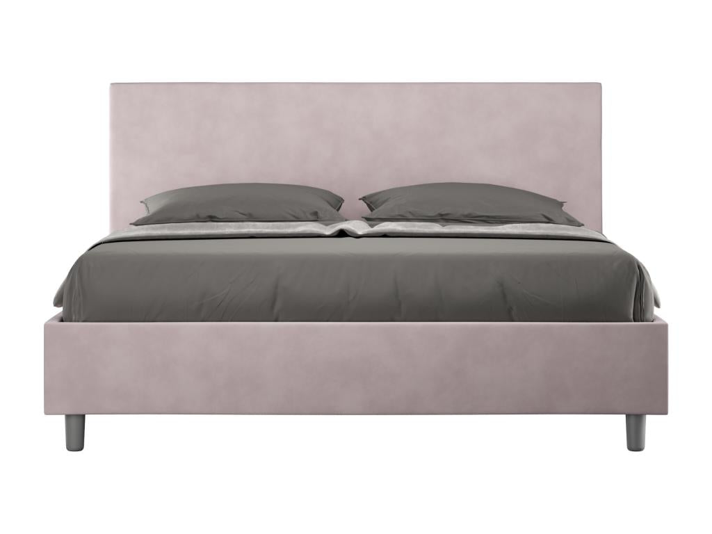 Homzora 160x200 Microfiber Upholstered Bed Without Mattress