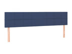 2-piece headboard set, blue, 80x5x78/88 cm, fabric