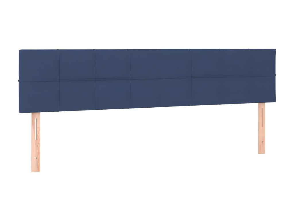 2-piece headboard set, blue, 80x5x78/88 cm, fabric
