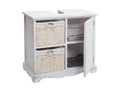 Homzora-H20 bathroom vanity unit, 60x65x31cm - Homzora white