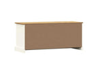 Homzora white shoe bench 106x35x45 solid pine wood