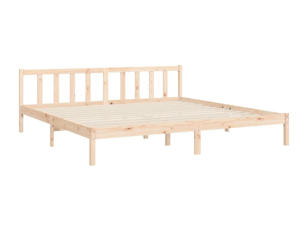 Homzora Super Size Solid Wood Bed Frame with Headboard