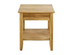 Side table/living room table in oak-colored wood - length 45 x depth 45 x height 52 cm