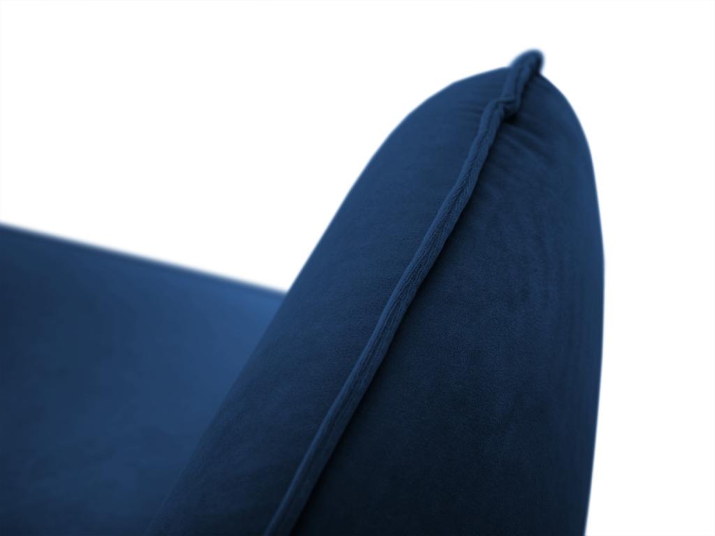 Homzora - Homzora 2-seater sofa in royal blue velvet - 160x92x95cm