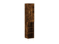 Tall sideboard in smoked oak, 34.5x34x180 cm, engineered wood
