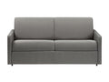 3-seater sofa bed with express conversion in light grey fabric - 140cm wide sleeping area - 18cm Doucezen mattress
