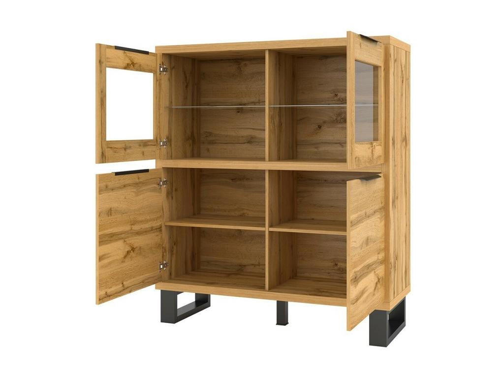 Doucezen Collection Designer Sideboard - Oak Finish - Ideal piece of furniture for your dining room