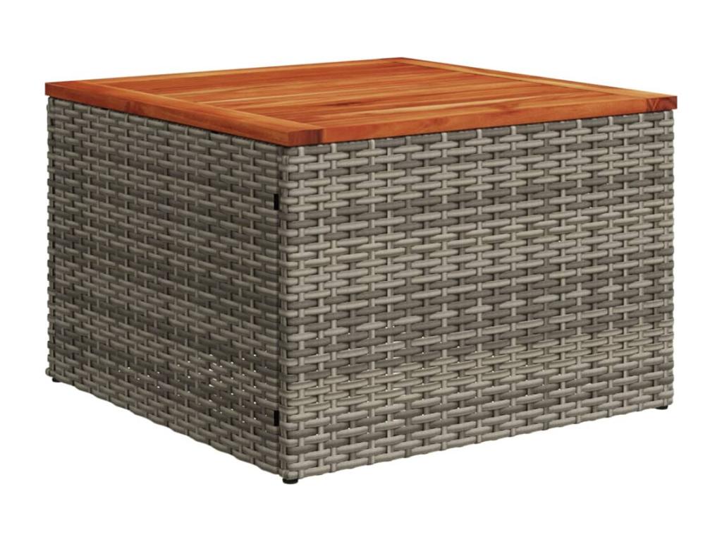 12-piece garden furniture set with cushions, grey woven resin