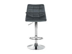 Bar stool - Velvet / Metal - Dark Grey - Homzora